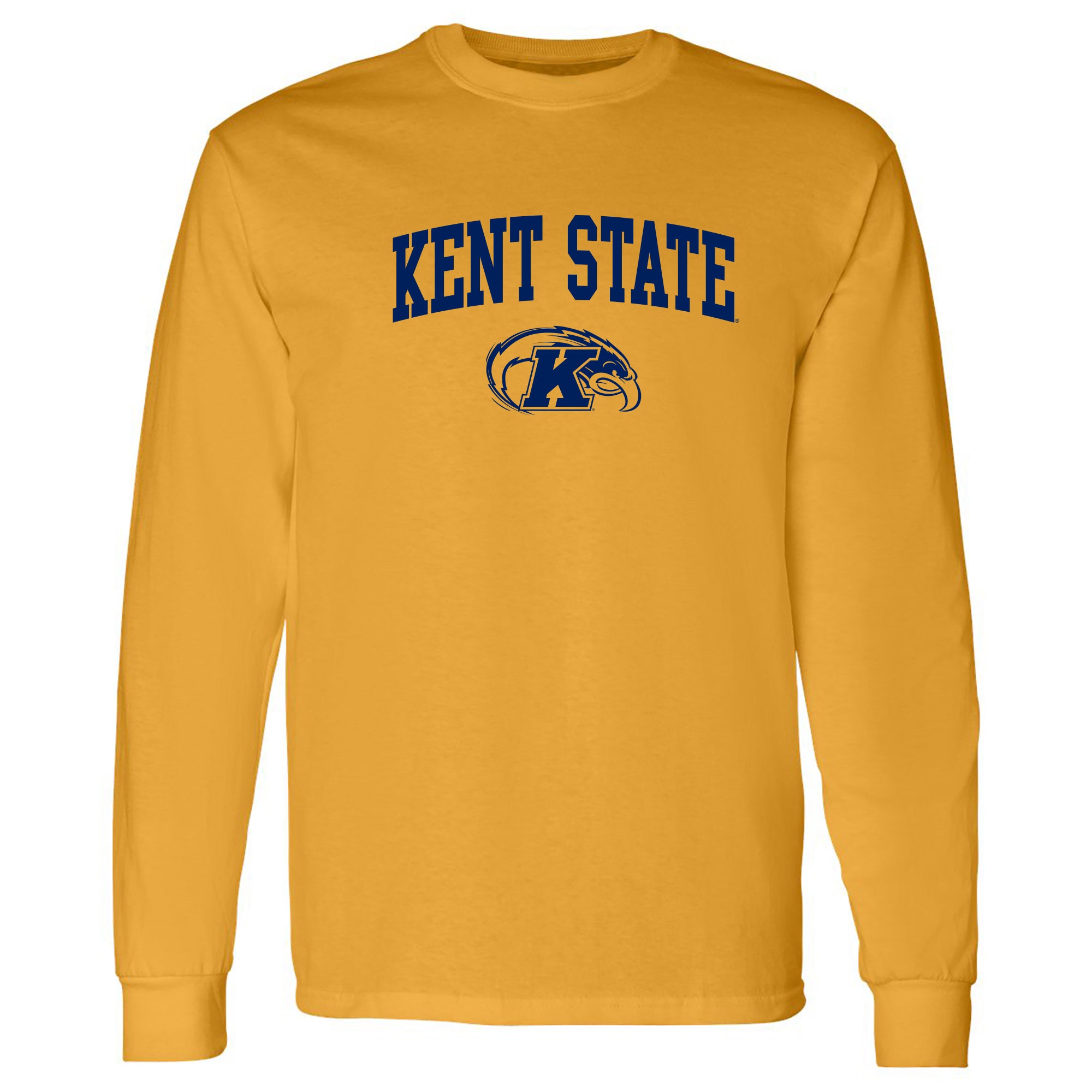 Kent State Golden Flashes Retro Long Sleeve T-Shirt – Distressed Vintage Look