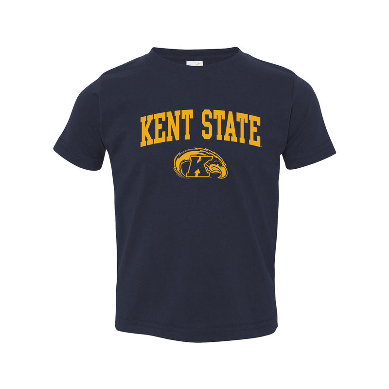 Kent State University Golden Flashes Arch Logo Toddler Short Sleeve T Shirt - Navy