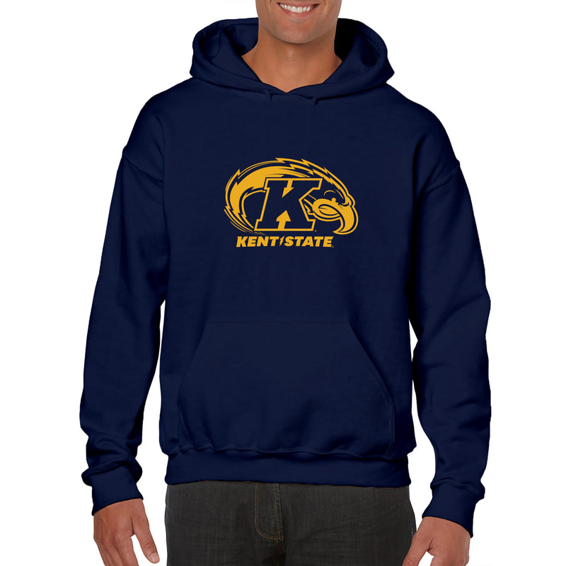 Kent State University Golden Flashes Primary Logo Haavy Blend Hoodie - Navy
