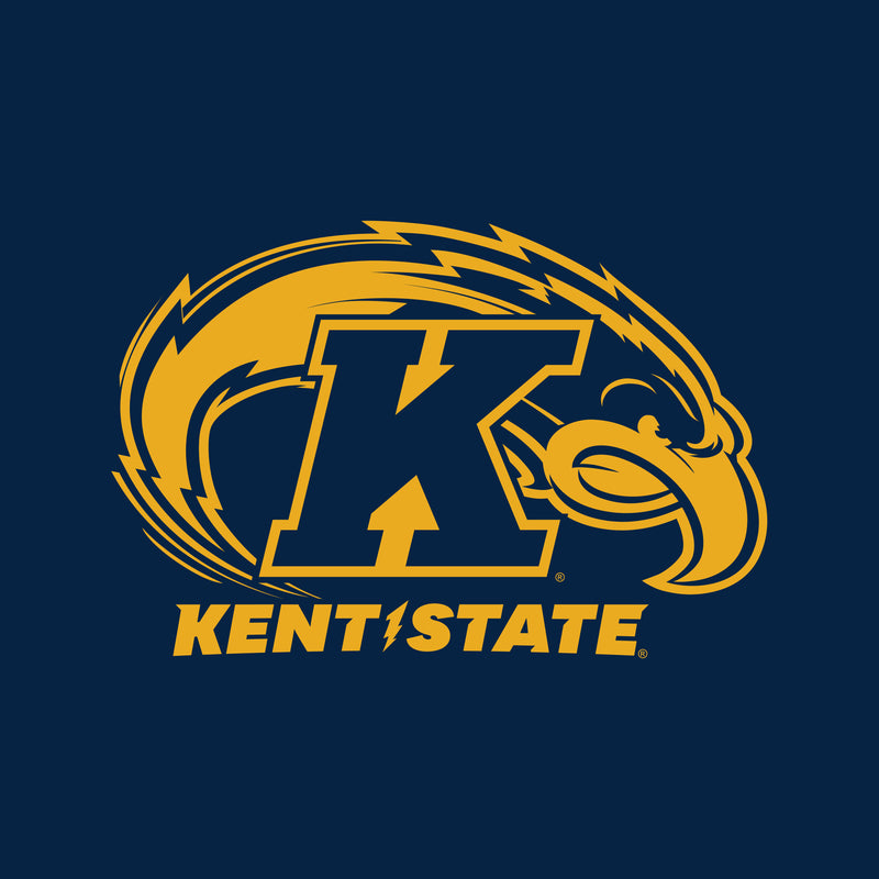 Kent State University Golden Flashes Primary Logo Long Sleeve  T-Shirt - Navy