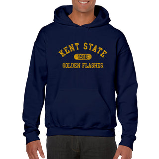 Kent State University Golden Flashes Athletic Arch Heavy Blend Hoodie - Navy