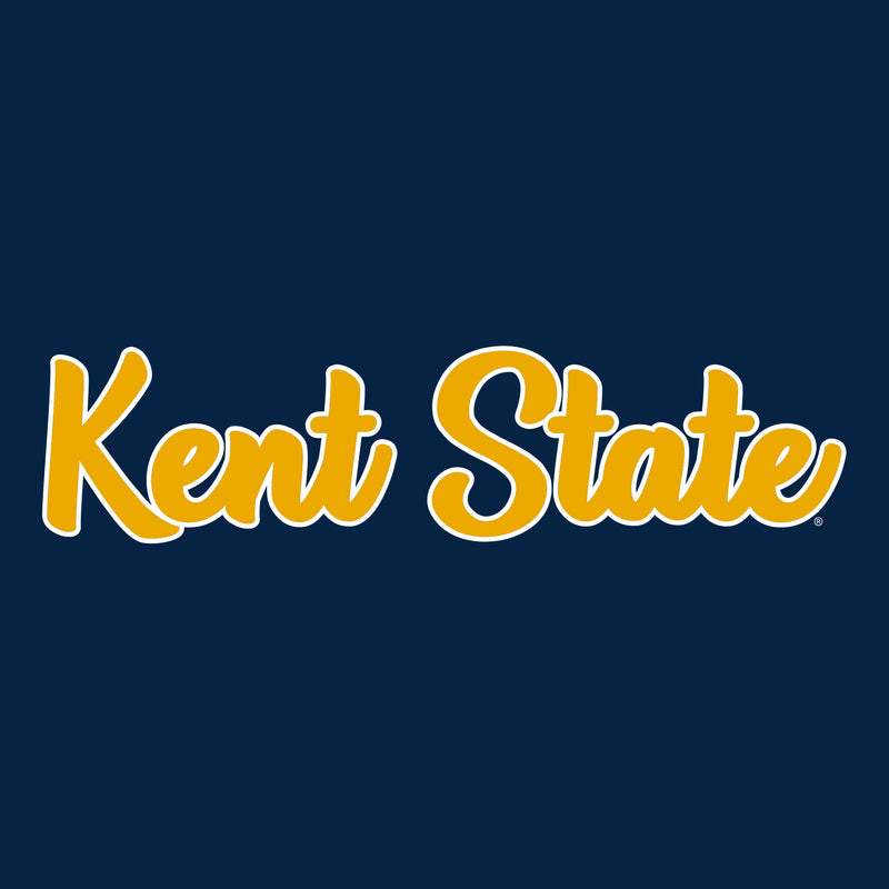 Kent State University Golden Flashes Basic Script Heavy Blend Hoodie - Navy