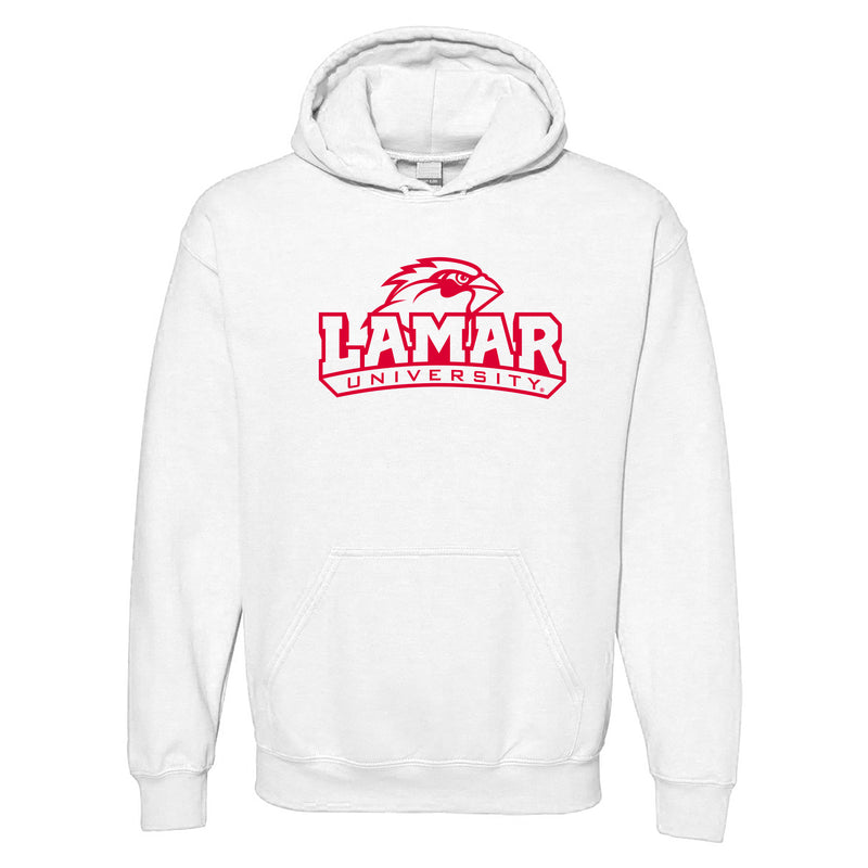 Lamar University Cardinals Arch Logo Hoodie - White