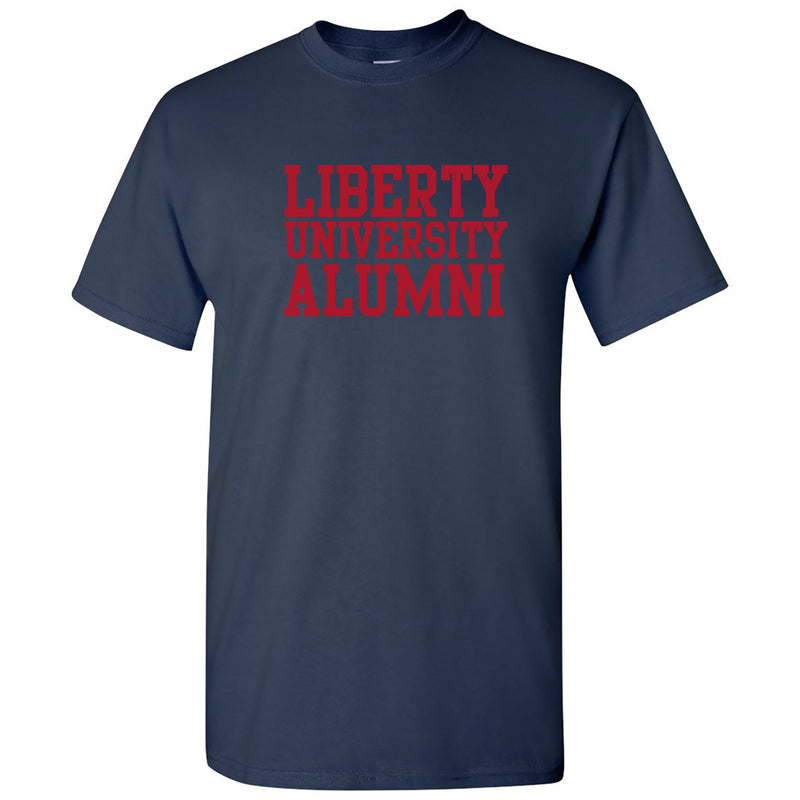 Liberty University Flames Alumni Basic Block T Shirt - Navy