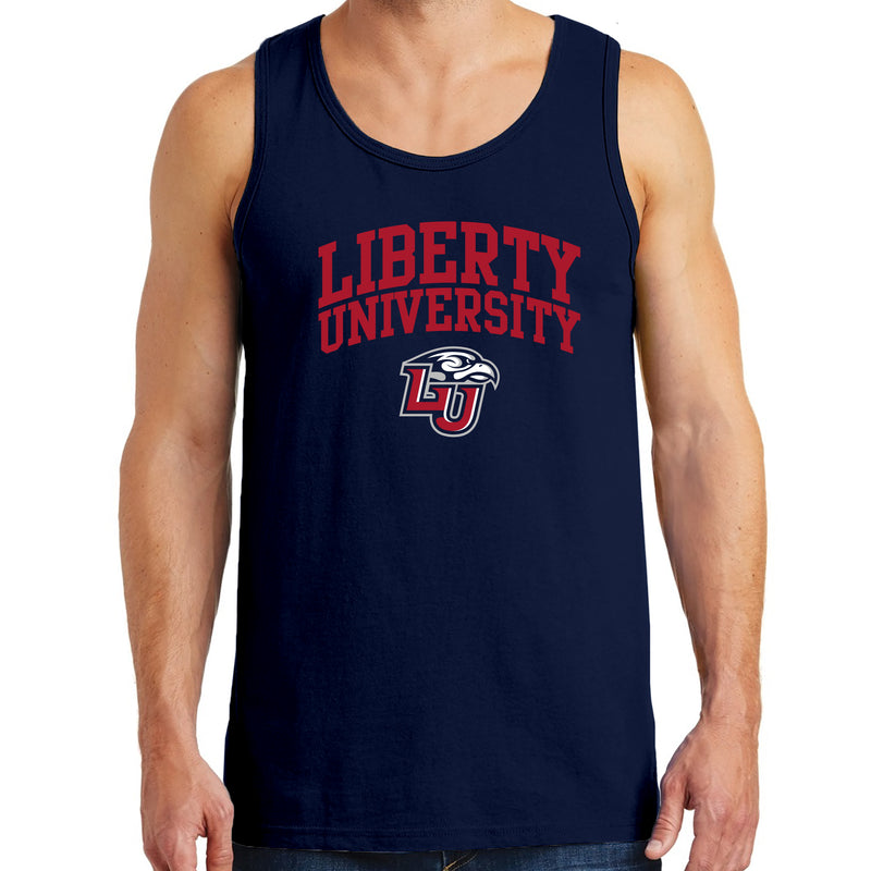 Liberty University Flames Arch Logo Tank Top - Navy