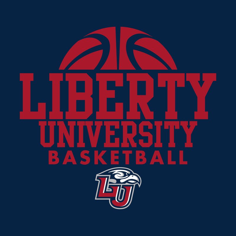 Liberty University Flames Basketball Hype T Shirt - Navy