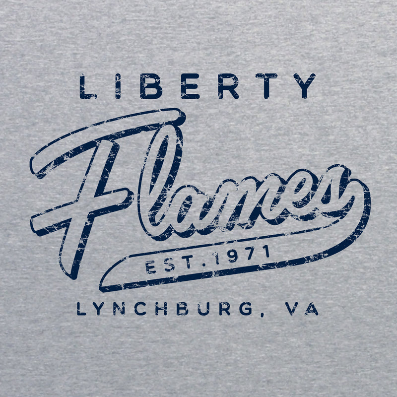 Liberty University Flames Road Trip Heavy Blend Hoodie - Sport Grey