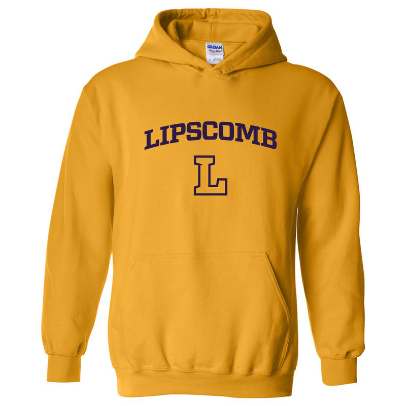 Lipscomb University Bisons Arch Logo Heavy Blend Hoodie - Gold