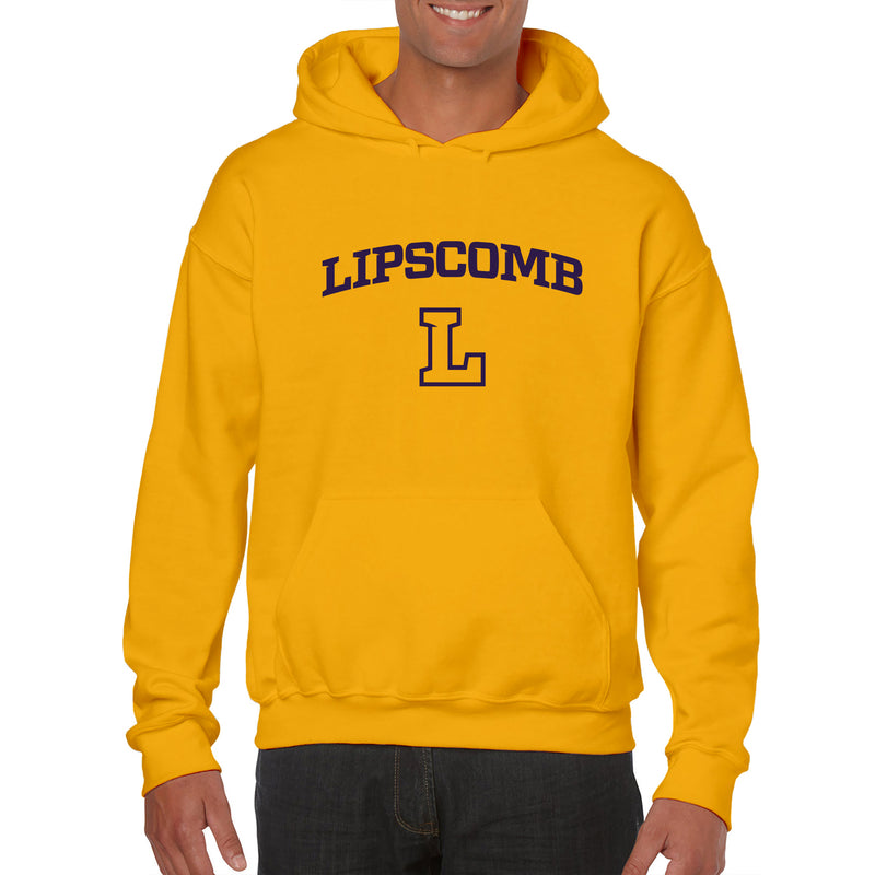 Lipscomb University Bisons Arch Logo Heavy Blend Hoodie - Gold