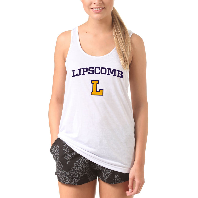 Lipscomb Bisons Arch Logo Tank Top - White