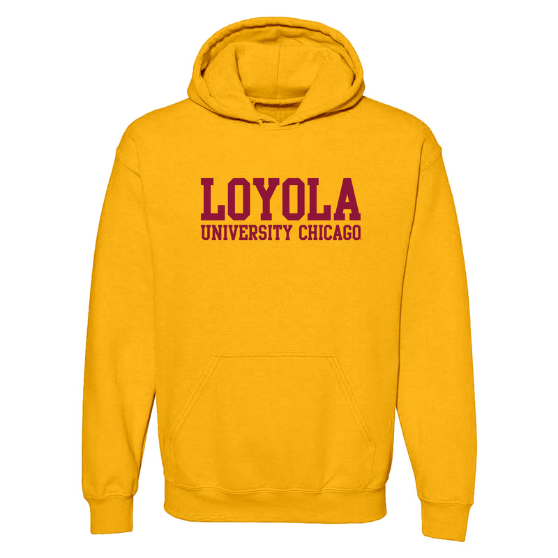 Loyola Chicago Ramblers Basic Block Hoodie - Gold