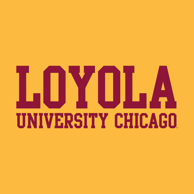 Loyola Chicago Ramblers Basic Block Hoodie - Gold