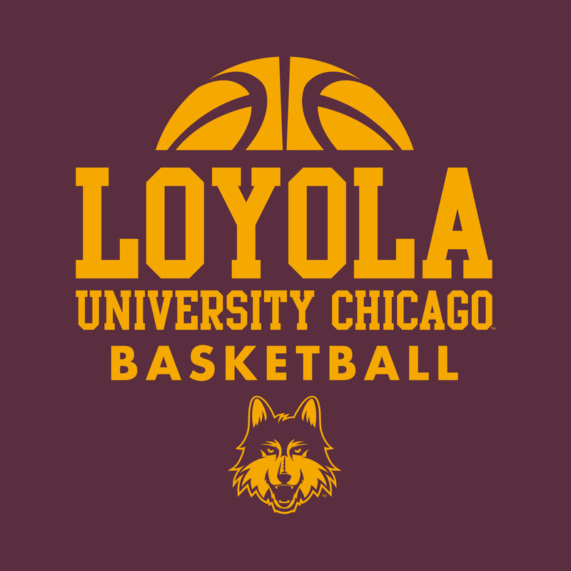 Loyola University Chicago Ramblers Basketball Hype Short Sleeve T Shirt - Maroon