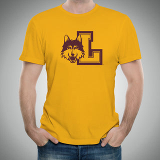 Loyola University Chicago Ramblers Logo Short Sleeve T Shirt - Gold