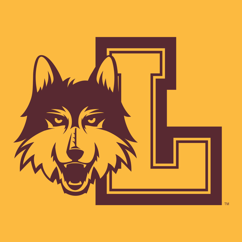 Loyola University Chicago Rambler Logo Long Sleeve T Shirt - Gold