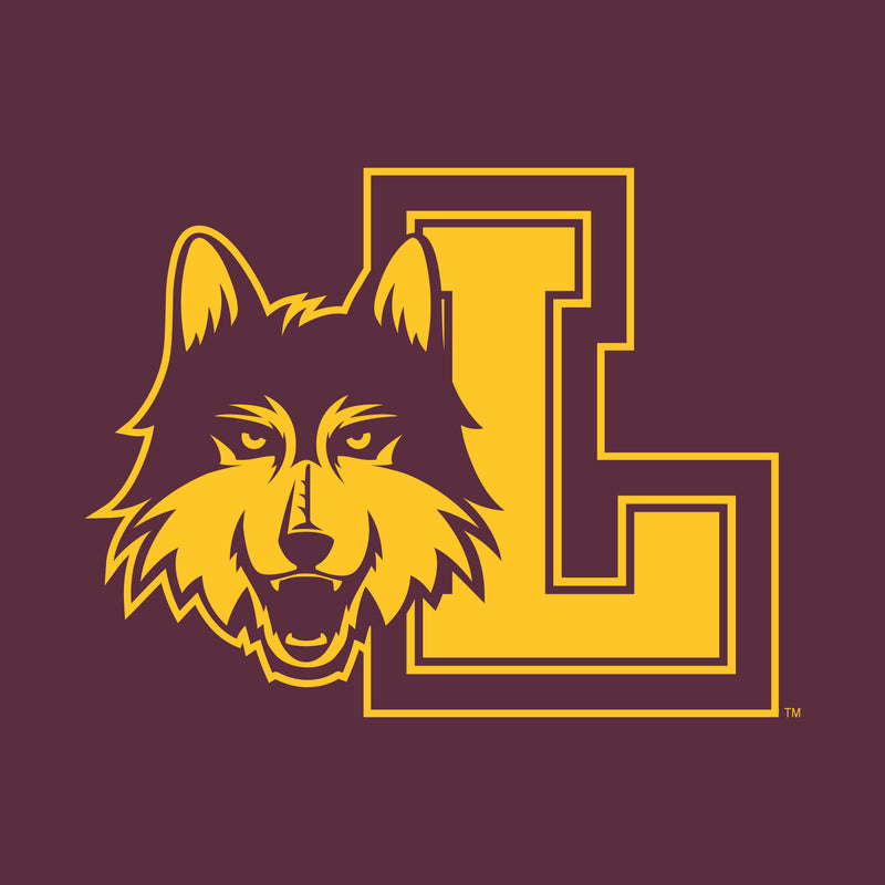 Loyola University Chicago Rambler Logo Long Sleeve T Shirt - Maroon