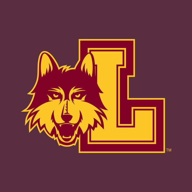 Loyola University Chicago Rambler Left Chest Logo Short Sleeve Polo - Maroon