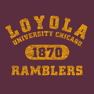 Loyola University Chicago Ramblers Athletic Arch Hoodie - Maroon