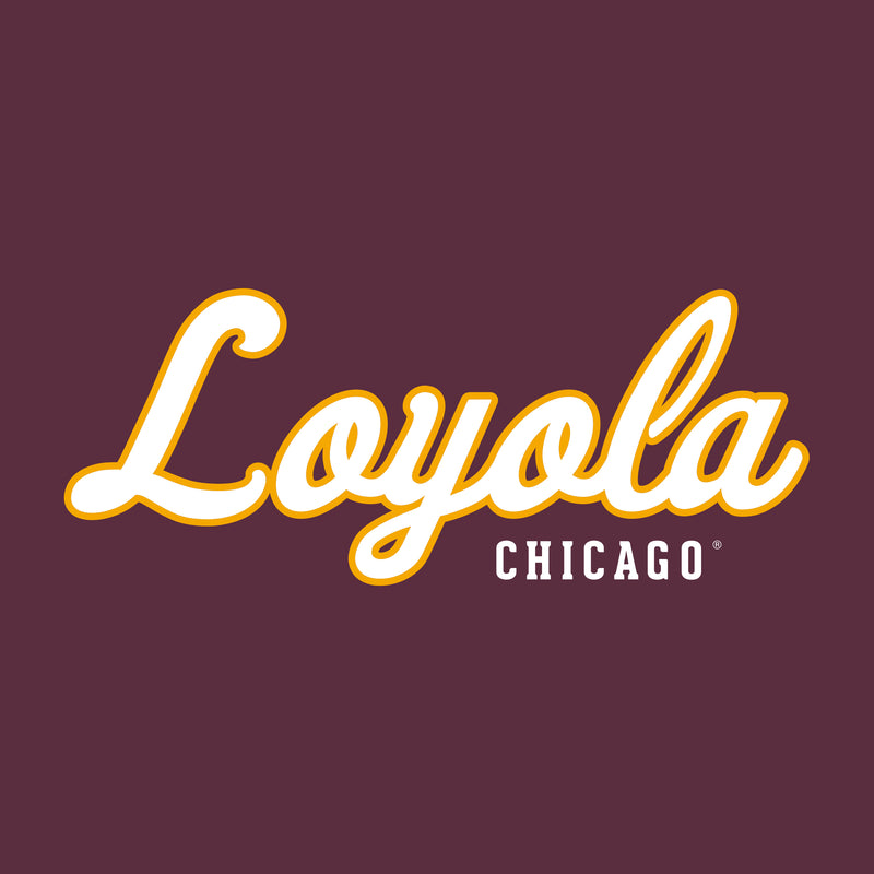 Loyola University Chicago Ramblers Script Logo Hoodie - Maroon