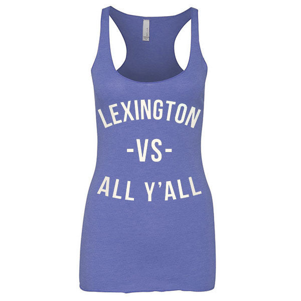 Lexington Vs All Y'all Racerback Tank - Royal