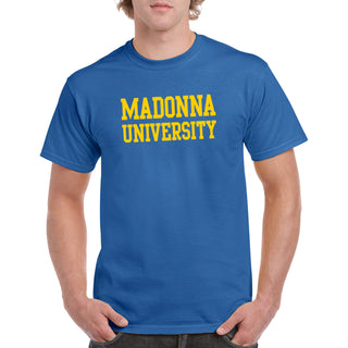 Madonna University Crusaders Basic Block T-Shirt - Royal