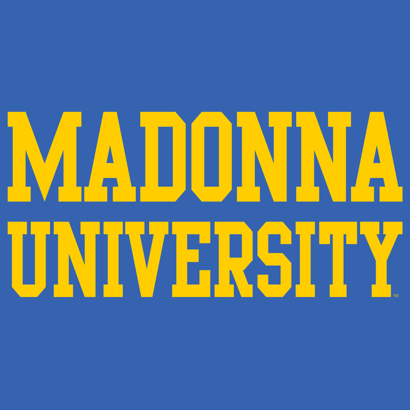 Madonna University Crusaders Basic Block Hoodie - Royal