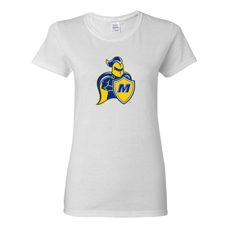 Madonna University Crusaders Primary Logo Womens T-Shirt - White