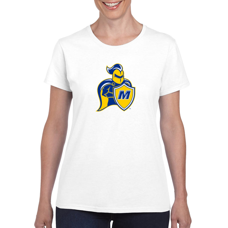 Madonna University Crusaders Primary Logo Womens T-Shirt - White