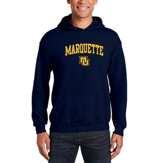 Marquette University Golden Eagles Arch Logo Hoodie - Navy