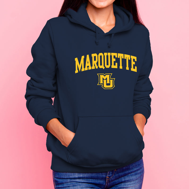 Marquette University Golden Eagles Arch Logo Hoodie - Navy