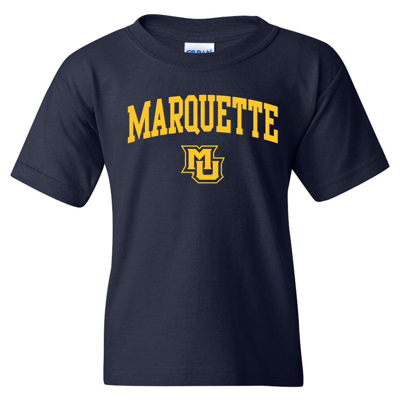 Marquette University Golden Eagles Arch Logo Youth T-Shirt - Navy