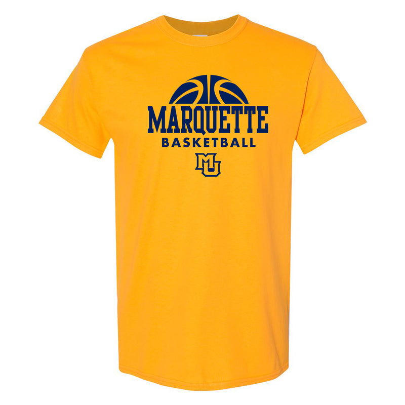 Marquette University Golden Eagles Basketball Hype Short Sleeve T Shirt - Gold