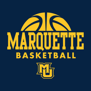 Marquette University Golden Eagles Basketball Hype Short Sleeve T Shirt - Navy