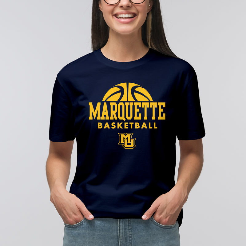 Marquette University Golden Eagles Basketball Hype Short Sleeve T Shirt - Navy