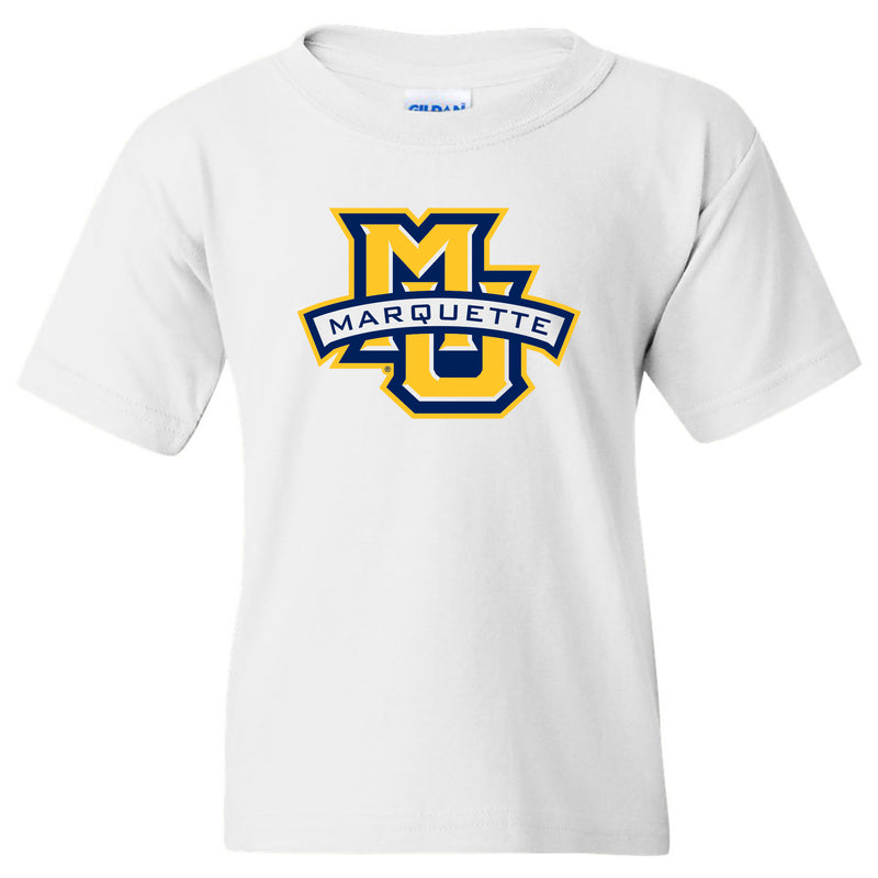Marquette University Golden Eagles Primary Logo Youth T-Shirt - White