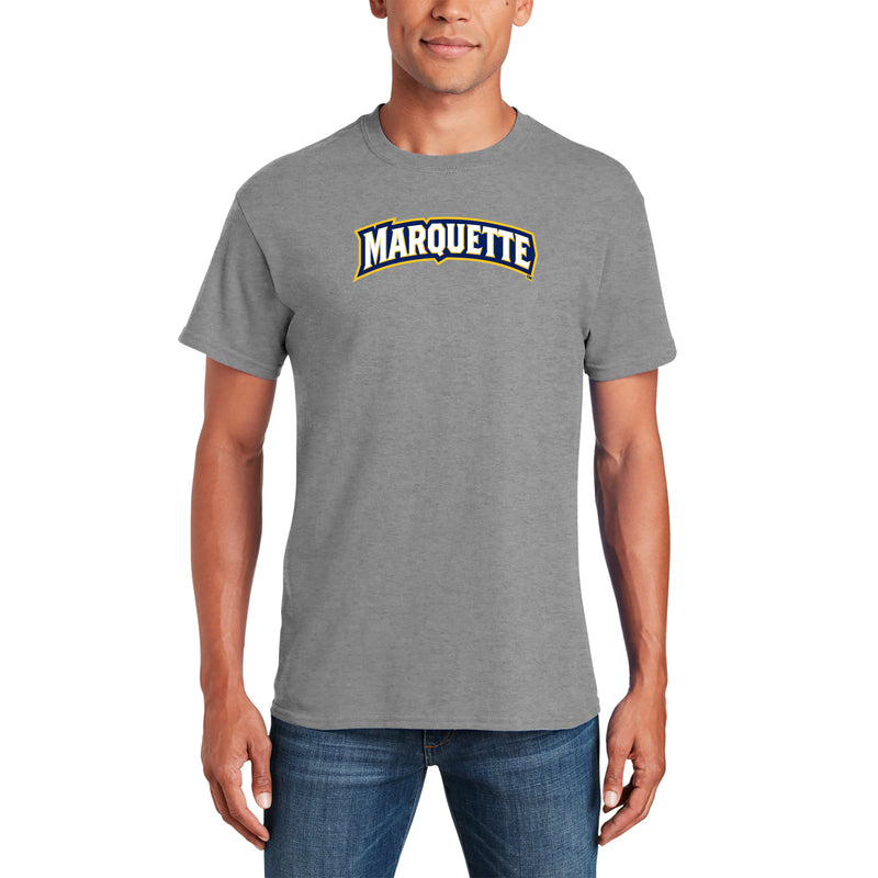 Marquette University Golden Eagles Institutional Logo T-Shirt - Sport Grey