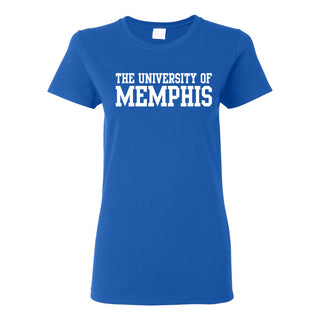 Memphis Tigers Basic Block Women's T-Shirt - Royal