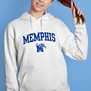 Memphis Tigers Arch Logo Hoodie - White