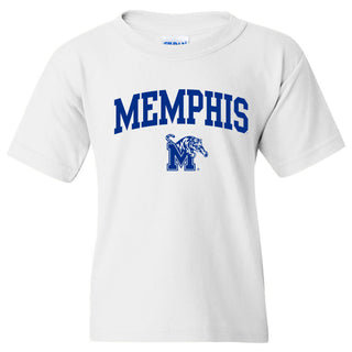 Memphis Tigers Arch Logo Youth T-Shirt - White