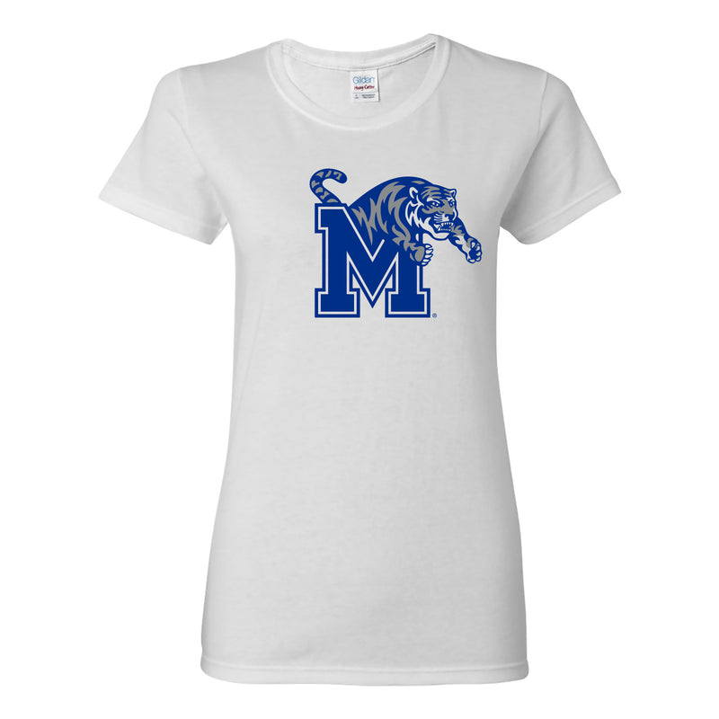 Memphis Tigers Primary Logo Womens T-Shirt - White