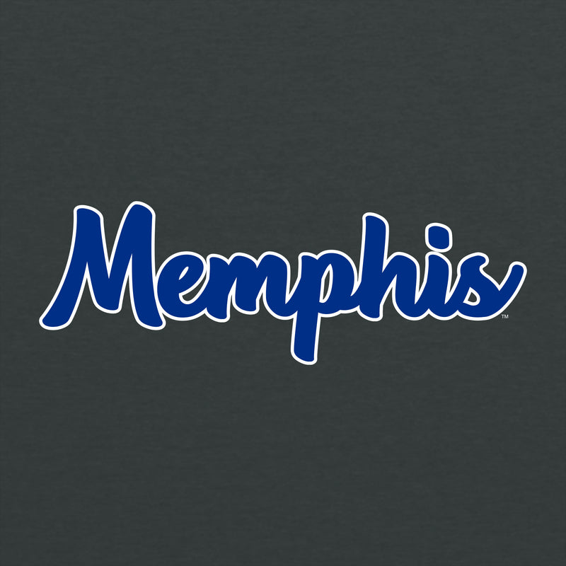 Memphis Tigers Basic Script Hoodie - Dark Heather