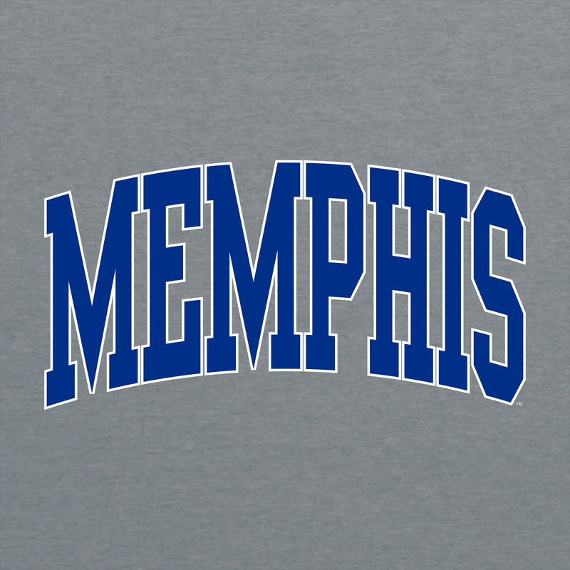 Memphis Tigers Mega Arch T-Shirt - Graphite Heather