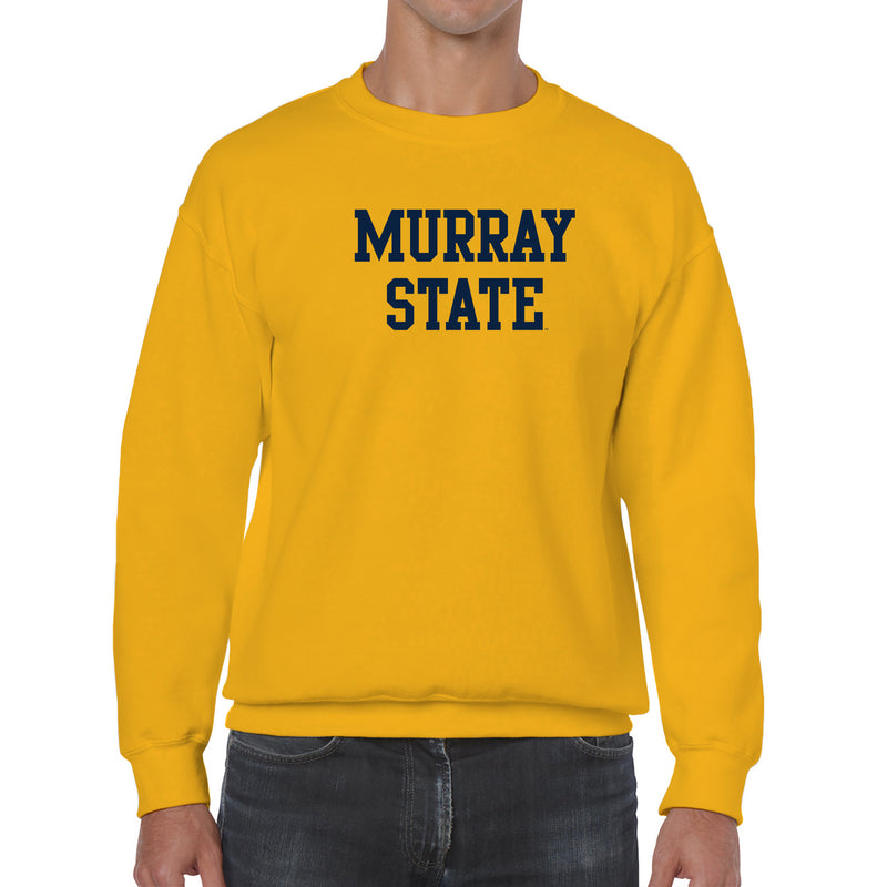 Murray State University Racers Basic Block Heavy Blend Crewneck Sweatshirt - Gold