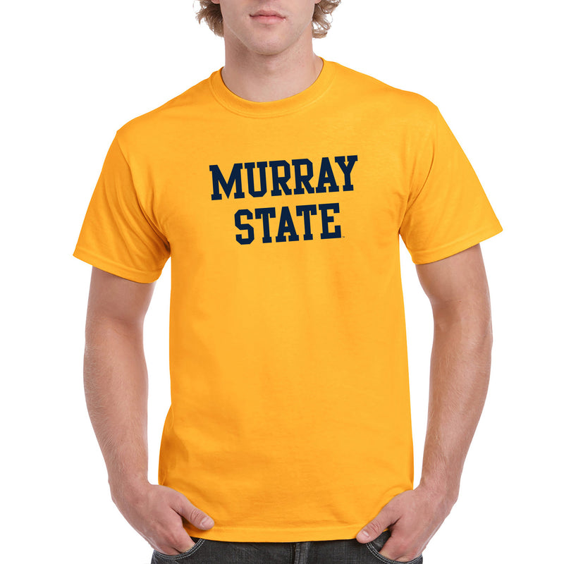 Murray State University Racers Basic Block Short Sleeve T Shirt - Gold