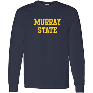 Murray State University Racers Basic Block Long Sleeve T-Shirt - Navy