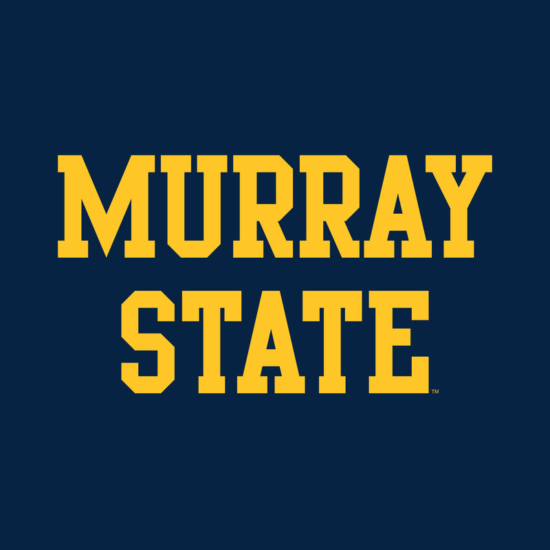 Murray State University Racers Basic Block Womens Short Sleeve T Shirt - Navy