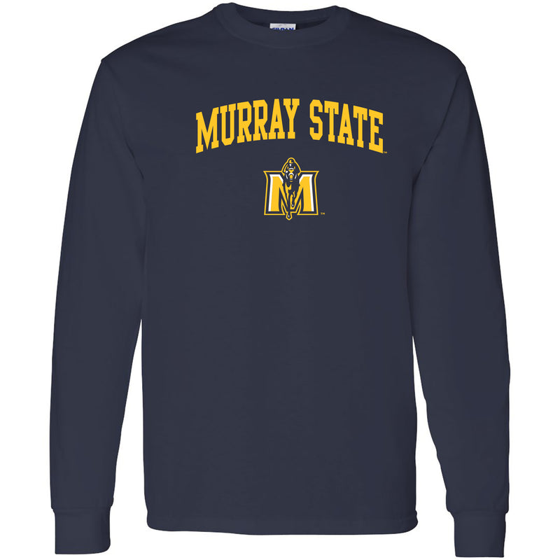Murray State University Racers Arch Logo Long Sleeve T-Shirt - Navy