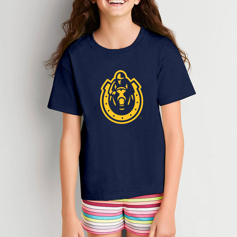 Murray State University Racers Primary Logo Youth Short Sleeve T Shirt - Navy