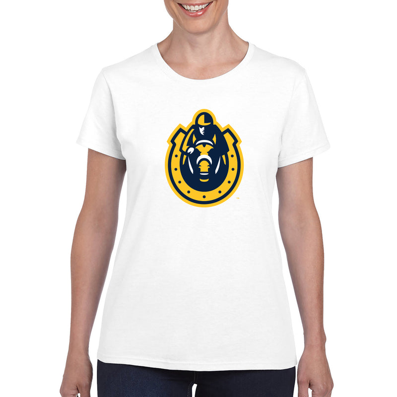 Murray State University Racers Primary Logo Womens Short Sleeve T Shirt - White