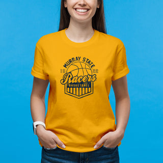 Murray State Racers Basketball Shield T-Shirt - Gold